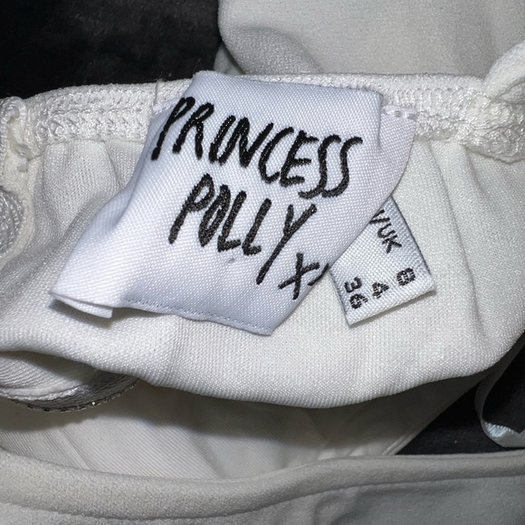 Princess Polly Loftus Long Sleeve Top in White Size 4 - Picture 11 of 11
